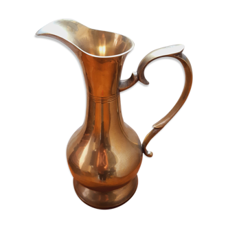 Old solid brass vase