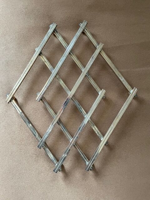 Silvered Metal Art Deco flat underside
