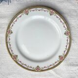6 Mismatched Vintage French Porcelain Dessert Plates