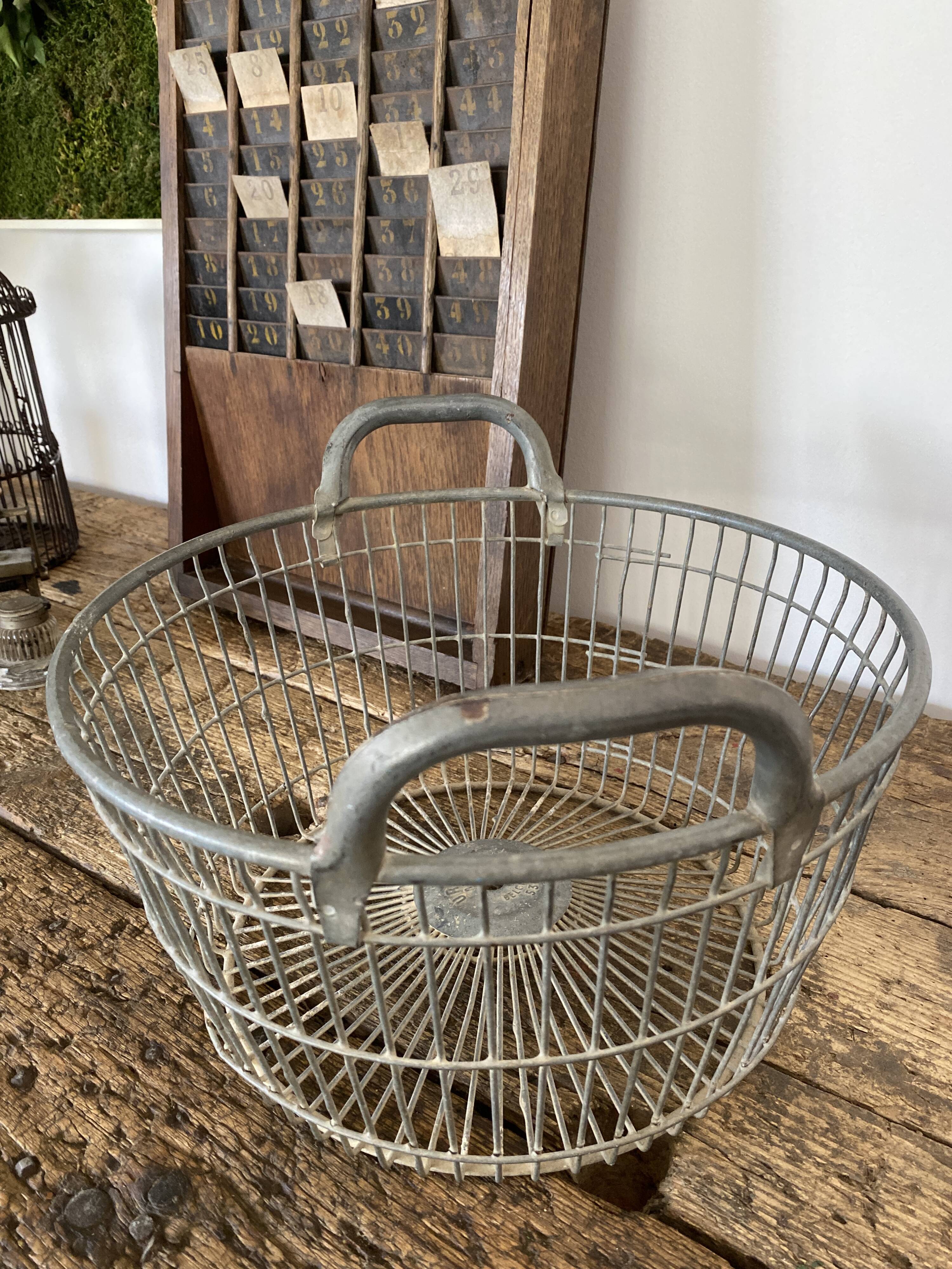 Metal industrial basket