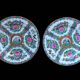 Deux assiettes porcelaine Canton