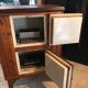 Vintage wooden fridge cabinet