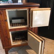 Armoire frigo en bois Vintage
