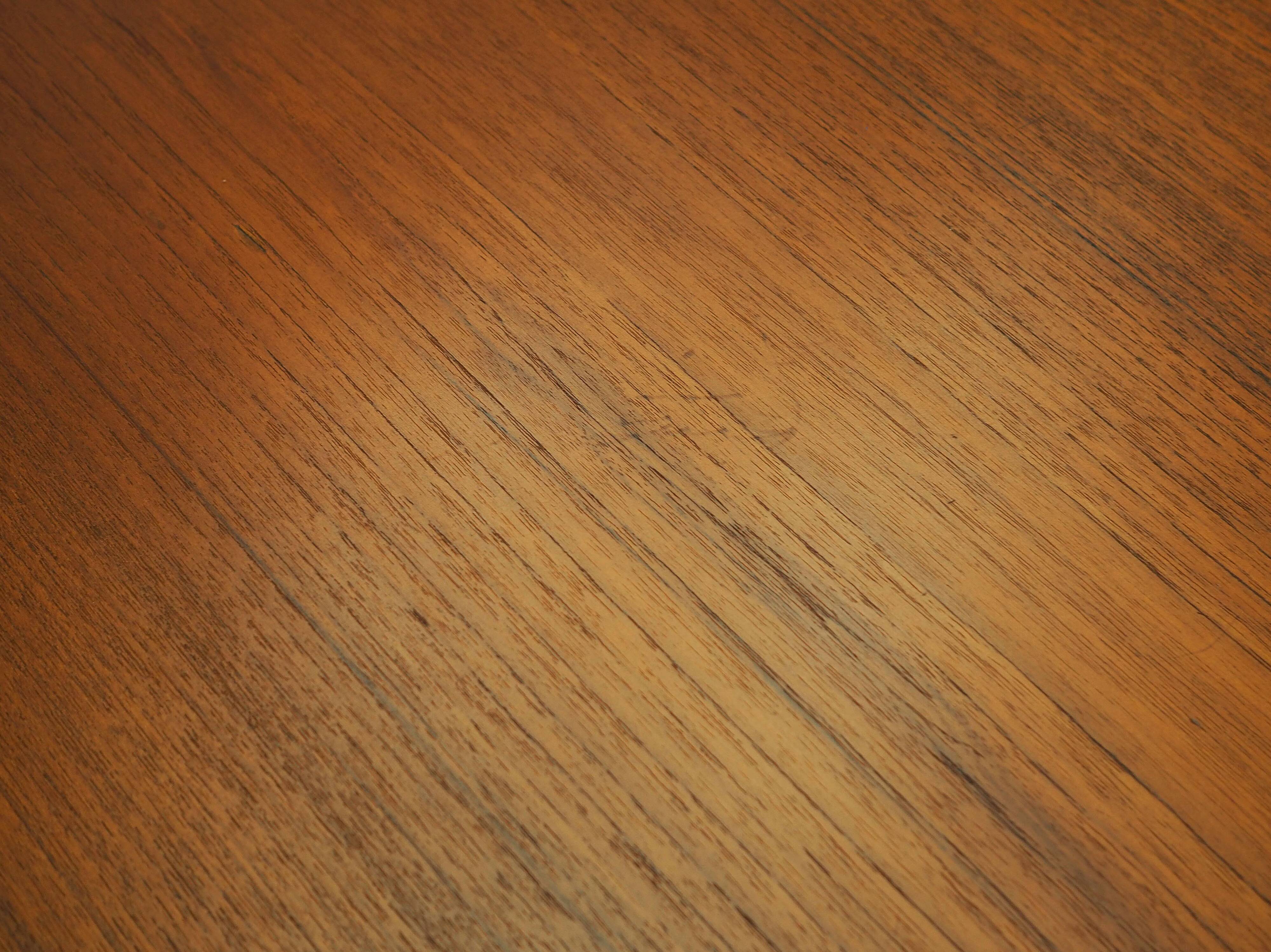 Teak extending dining table Henning Kjærnulf, Vejle, 1960s