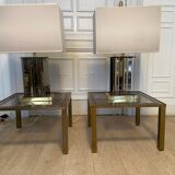 Paire de lampes Romeo Rega, signées
