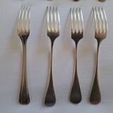 Set of 4 forks and 4 soup spoons