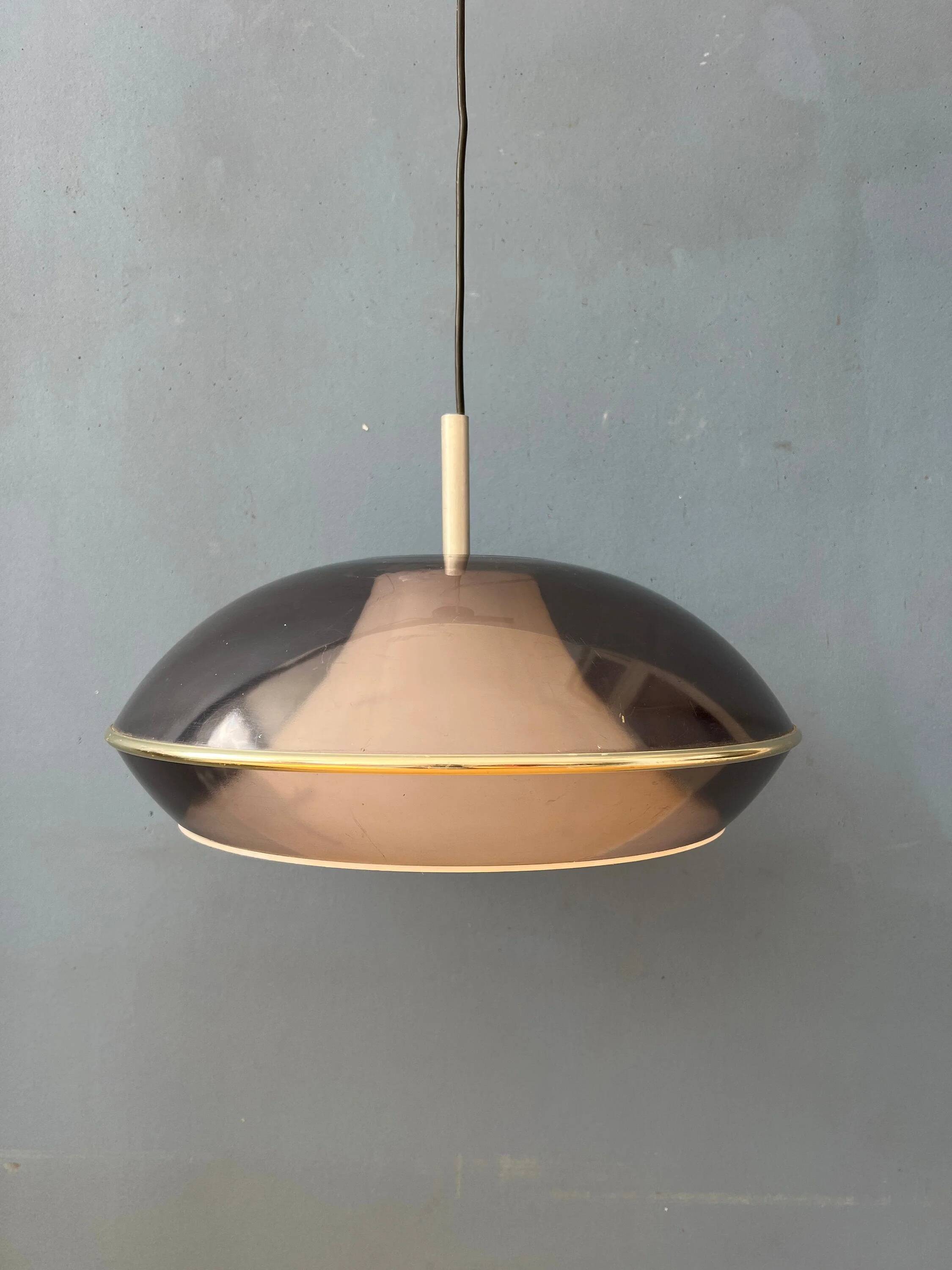 Vintage Space Age acrylic glass UFO pendant light