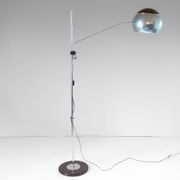 Vintage Floor Lamp, Chromed and Metal Structure, Italy 1960s