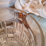 Molded glass ice bucket