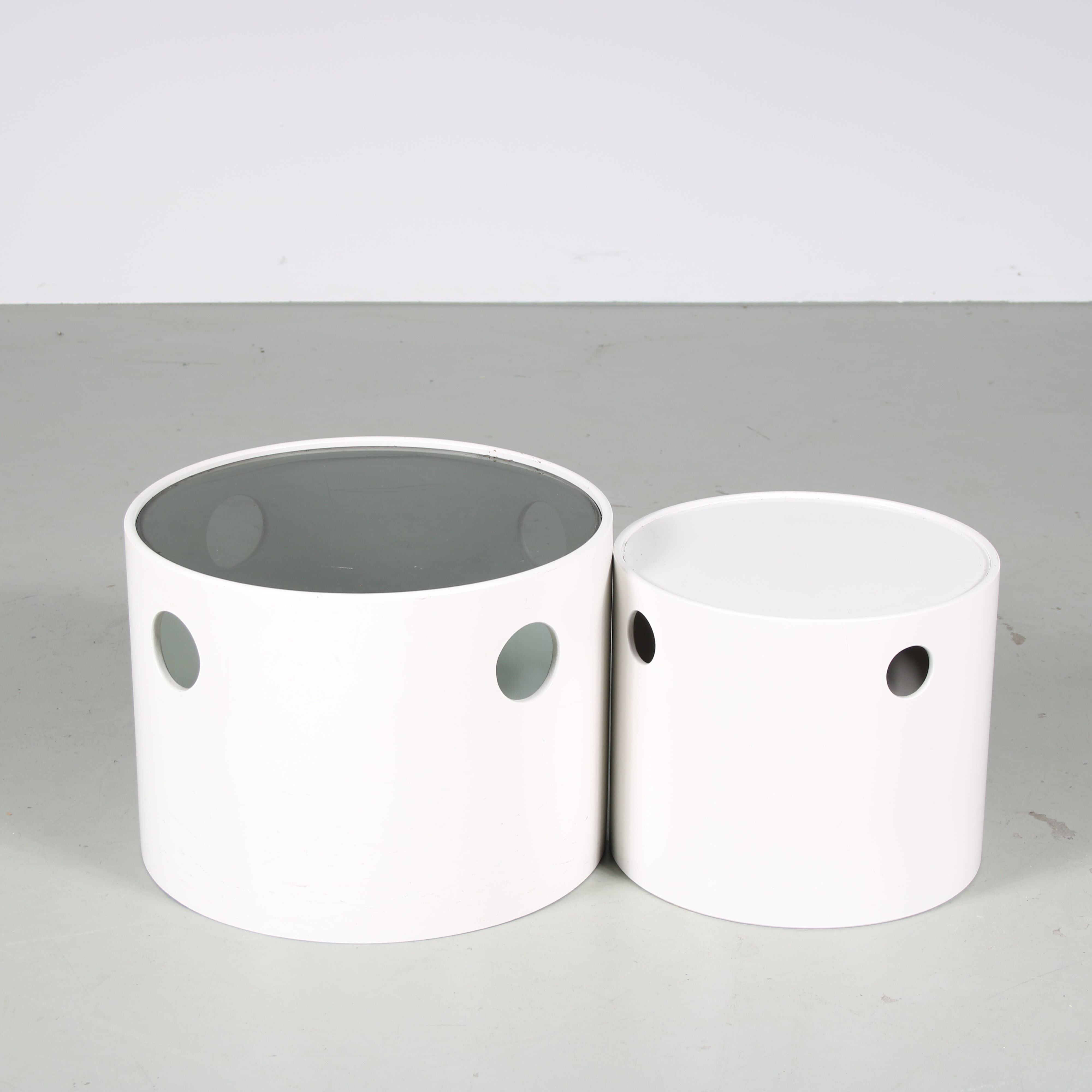 Paire de tables d’appoint par Nebu, Pays-Bas, 1970