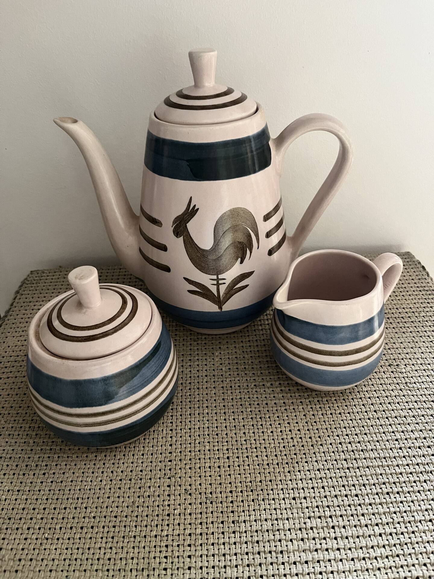 Teapot, sugar bowl, milk jug