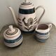 Teapot, sugar bowl, milk jug