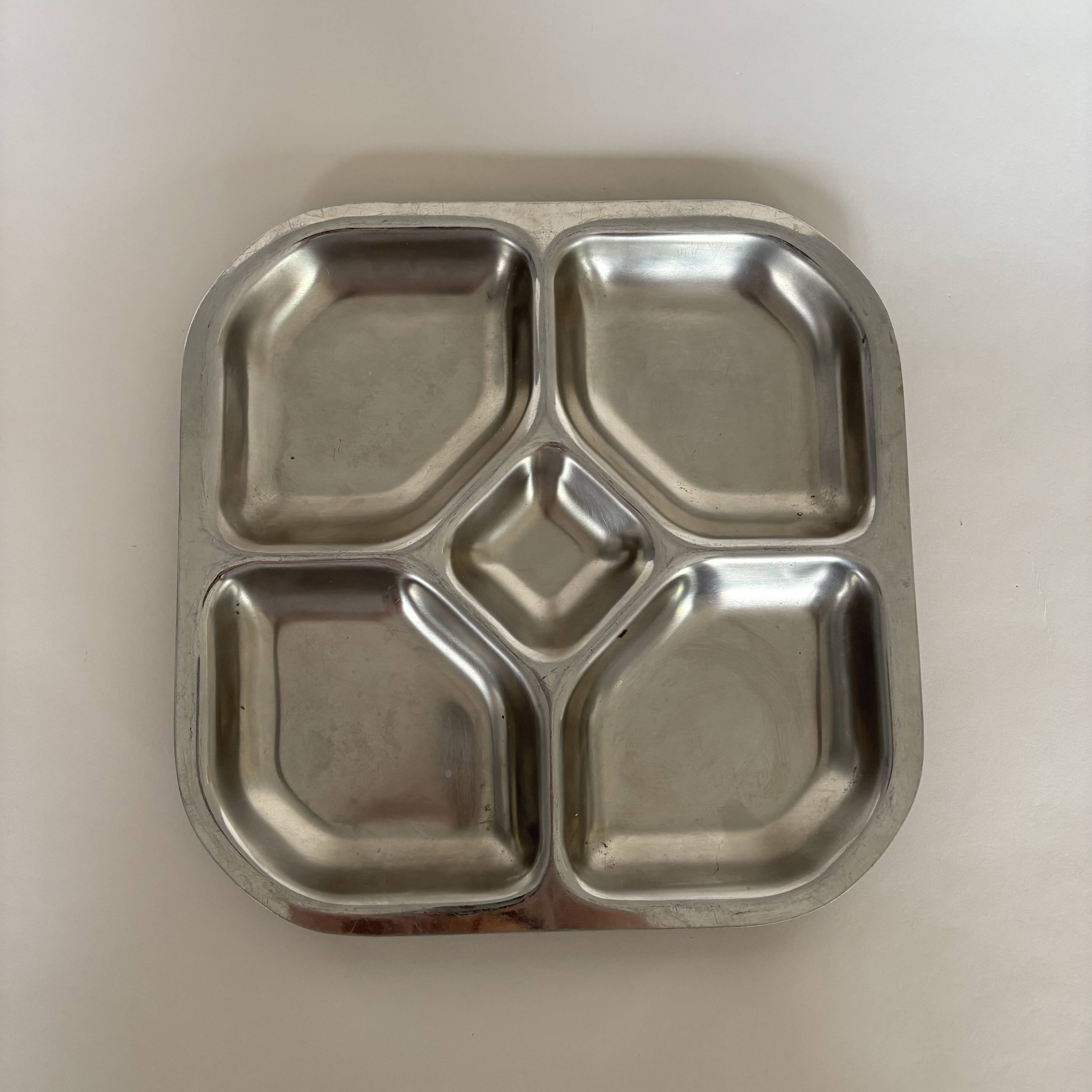 Vintage stainless steel plate