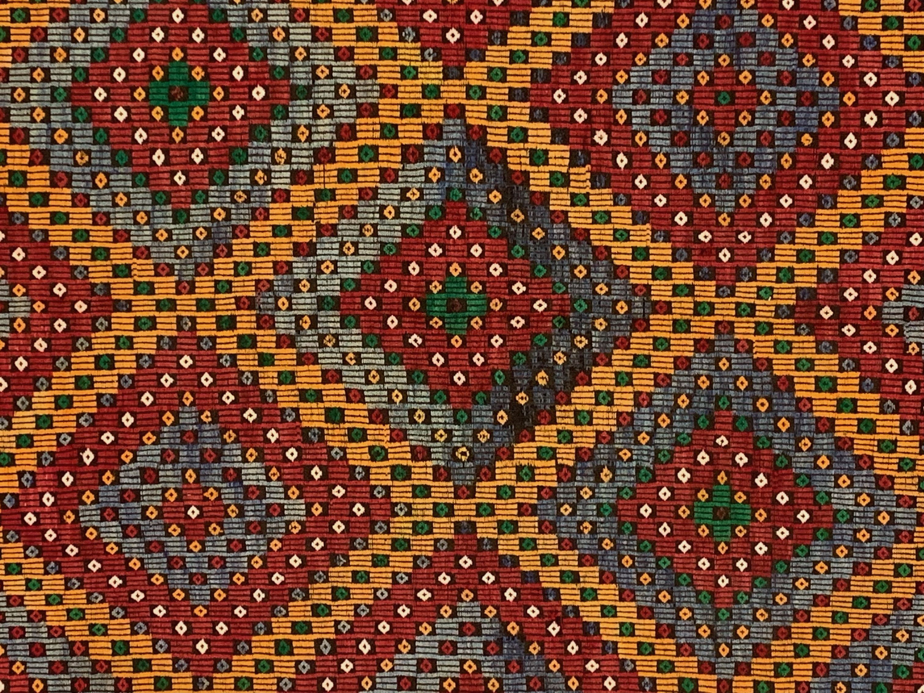 Large Vintage Turkish Kilim Rug 376x172 cm Wool Jajim Kelim