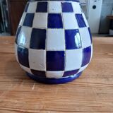 Vintage Glazed Stoneware Vase from the 60s