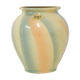 Vintage vase beige & blue & pink West Germany Bay