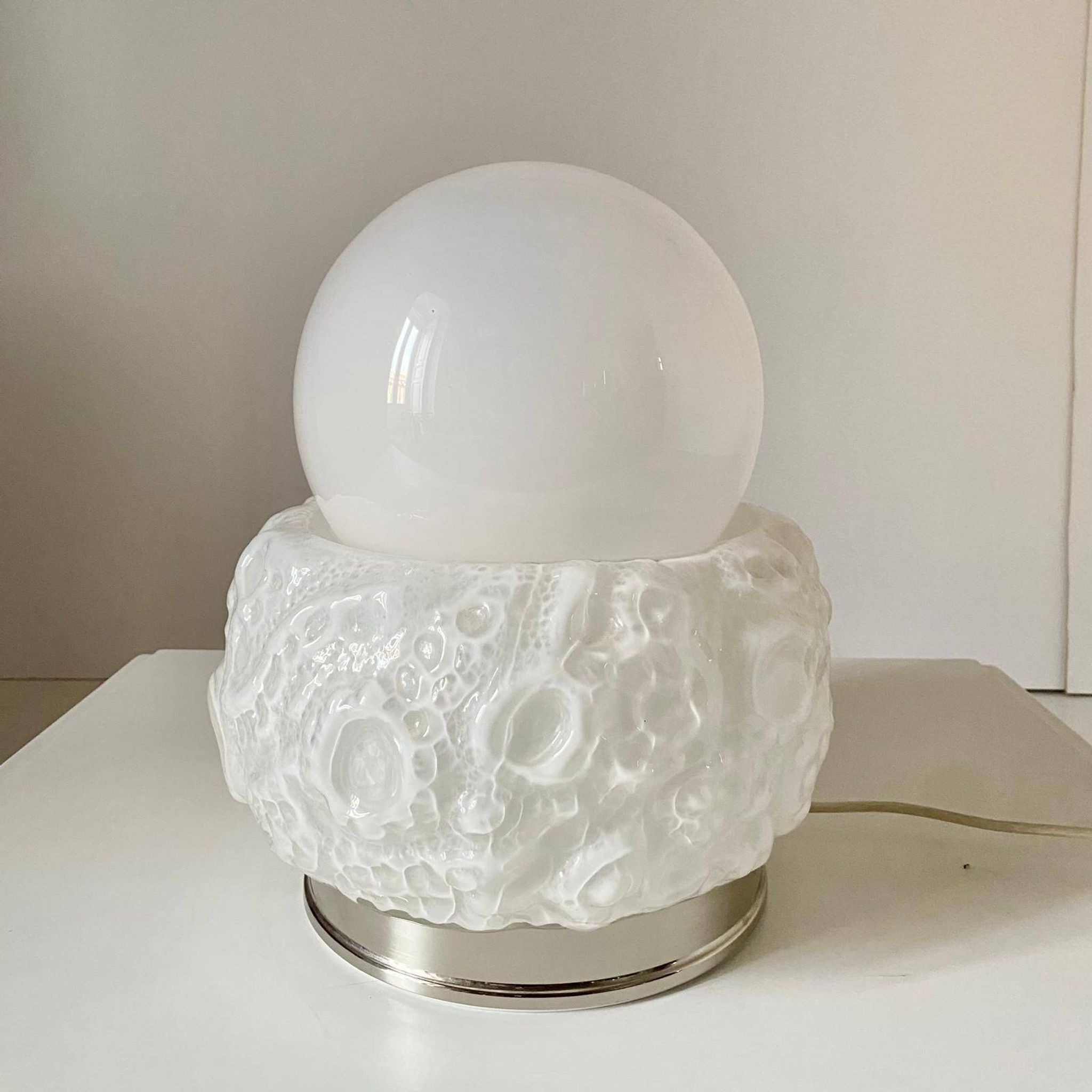 Space Age Murano "Osso" Table Lamp, Italy 1970