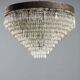 Antique Empire-style chandelier in glass and metal, Italy, 20th century