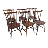 6 western beech chairs from the 1960s