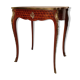 Louis XV Style Writing Table - Gouffé House - Cubes Marquetry - Bois De Rose - 20th