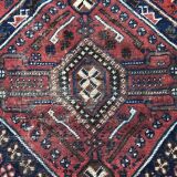 Carpet old persian hand made ghashghai wool 97 x 152 cm