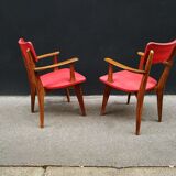 Paire de fauteuils scandinaves