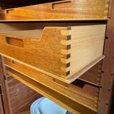 Armoire à tambour vintage en teck