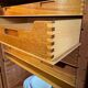Vintage tambour cabinet teak