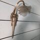 Art Deco wall light in gilded bronze, 1930s