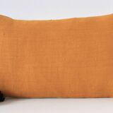 Rectangular cushion 100% Wool & Linen Yellow