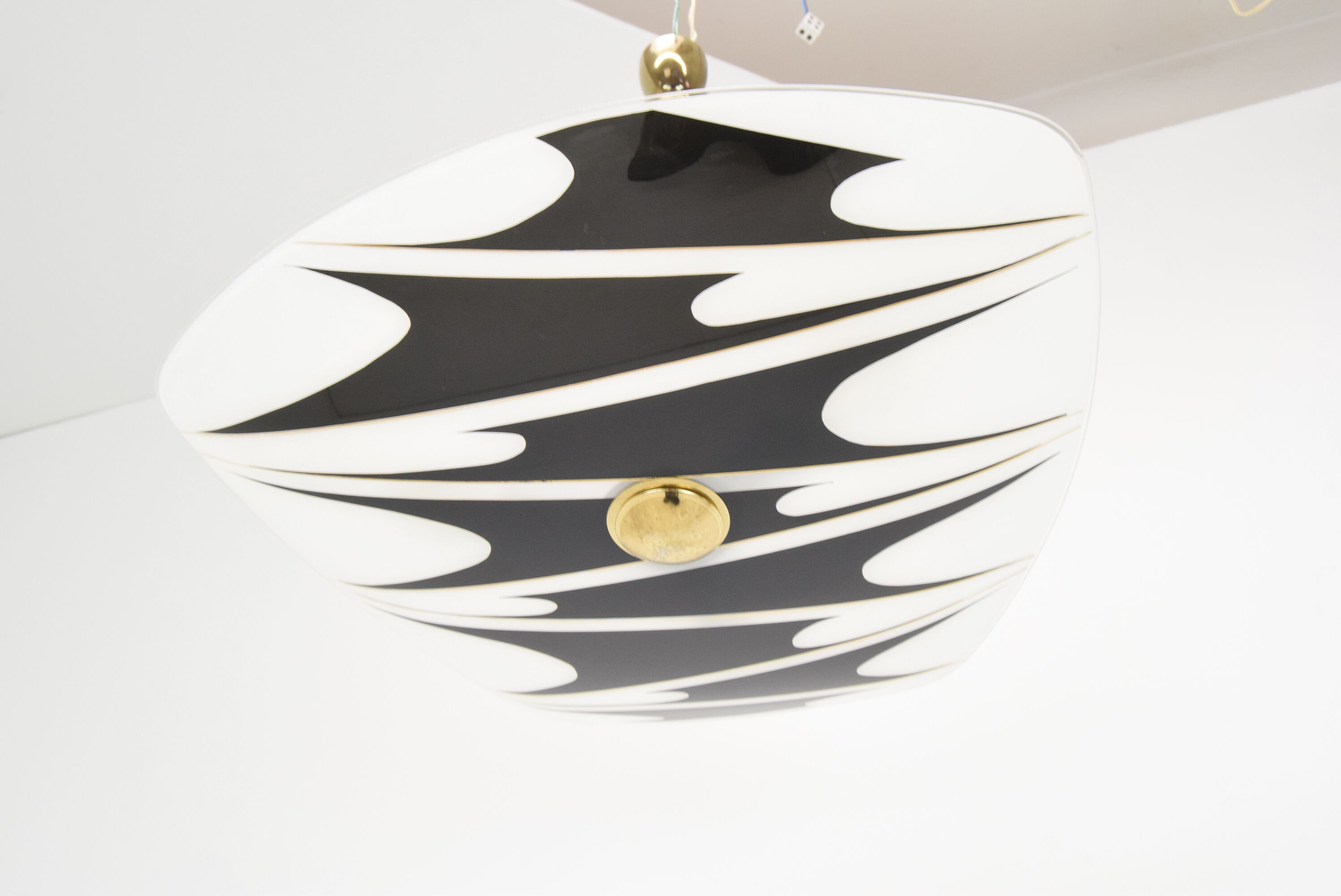 Mid-century Glass Pendant,1960's.