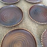 Series of 12 flat plates