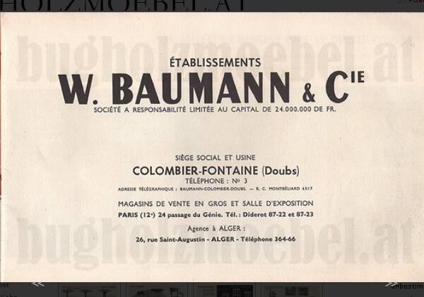Set de 4 chaises Baumann 1955, cuisine - bistrot, assises linoléum