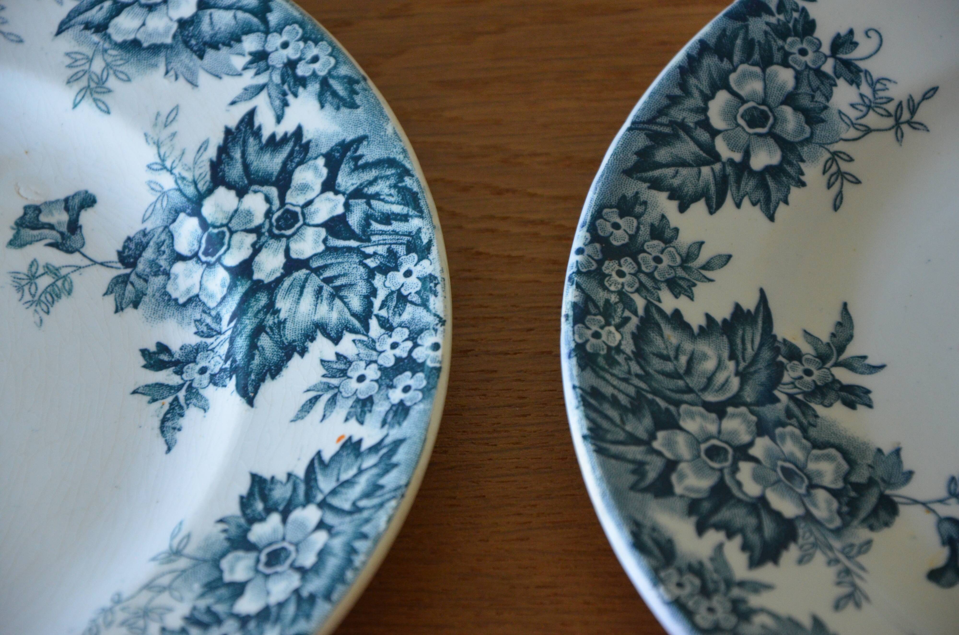 Lot de 2 assiettes Moulin des Loups et Hamage
