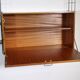 Mid Century String Shelving Unit in Teak with Secretary Cabinet, 1960s