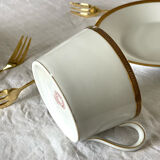 Large cup and saucer Haviland