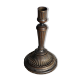 Large antique brass candlestick - Patina