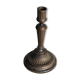Large antique brass candlestick - Patina