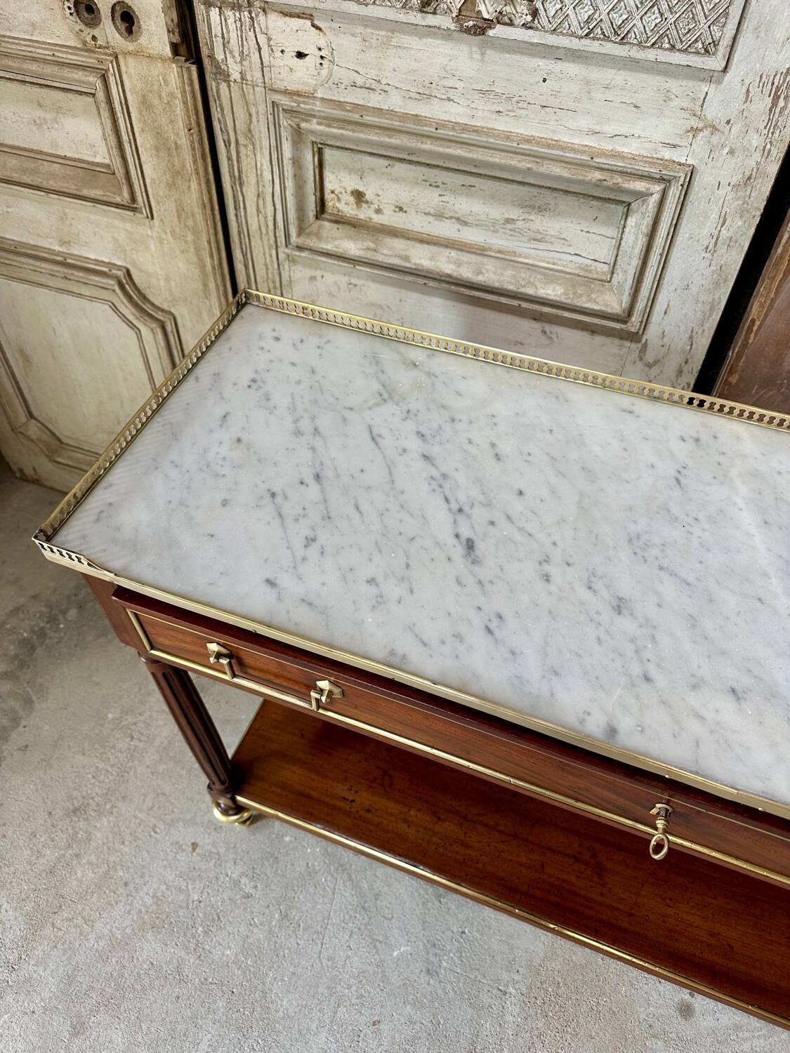 Louis XVI mahogany console