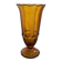 Vintage Art Deco amber glass vase - 1930s