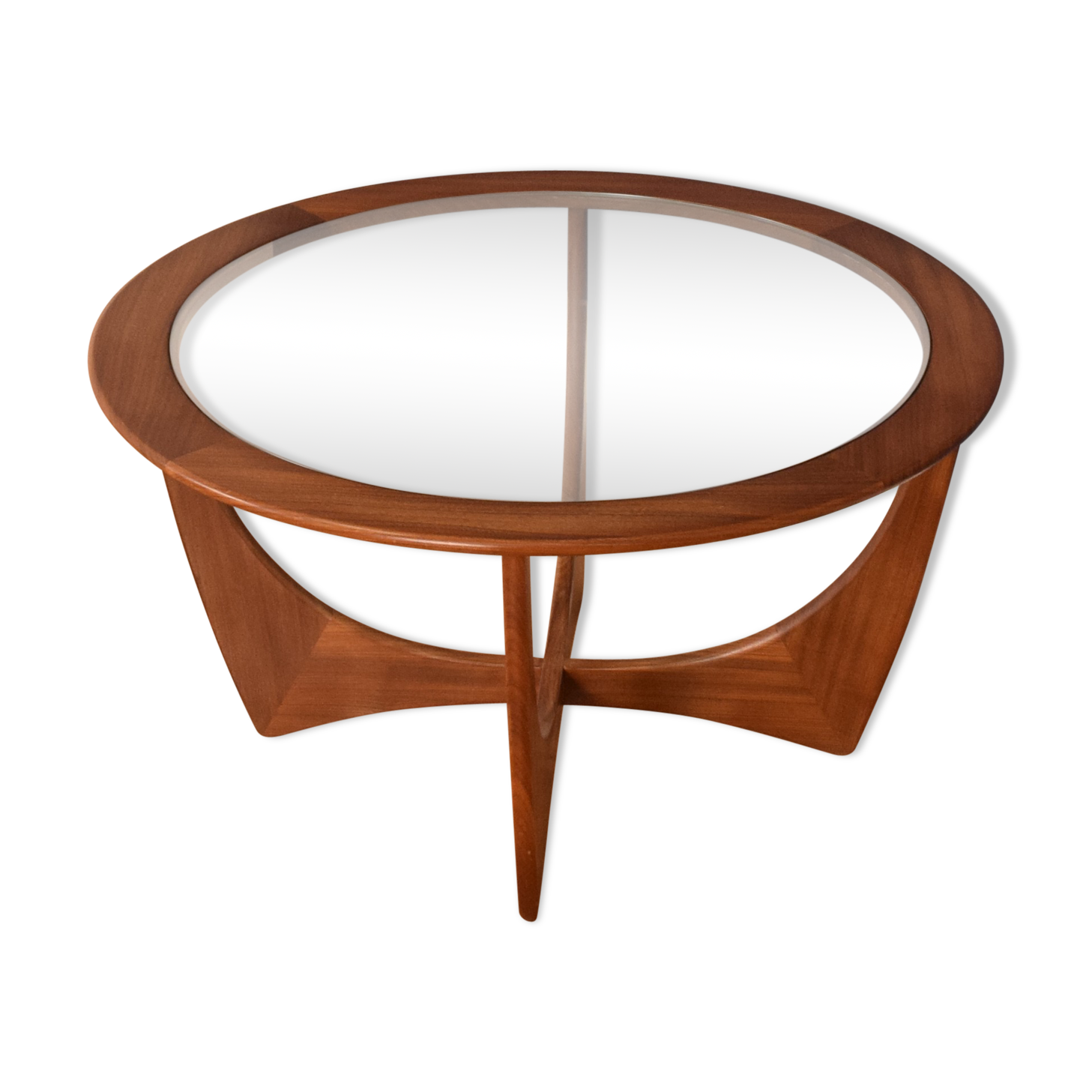 G plan fresco teak & glass astro coffee table