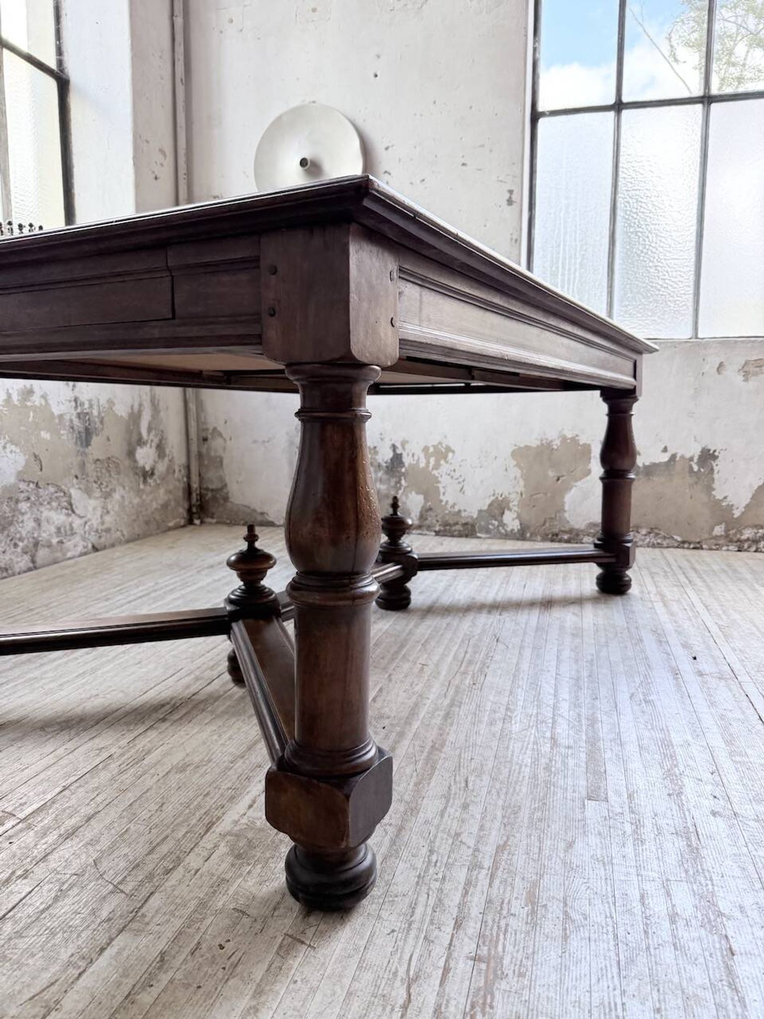 Table chêne style Louis XIV 1900
