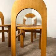 Set of 4 caned chairs Arcadia by Tagliabue di Cascina Armata, 1970-80.