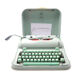 Hermes 3000 Green Typewriter Revised with New Ribbon