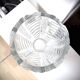 Large engraved crystal vase