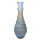 Frosted moulded glass carafe