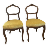 Paire de chaise rocaille