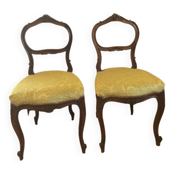 Rococo chair pair