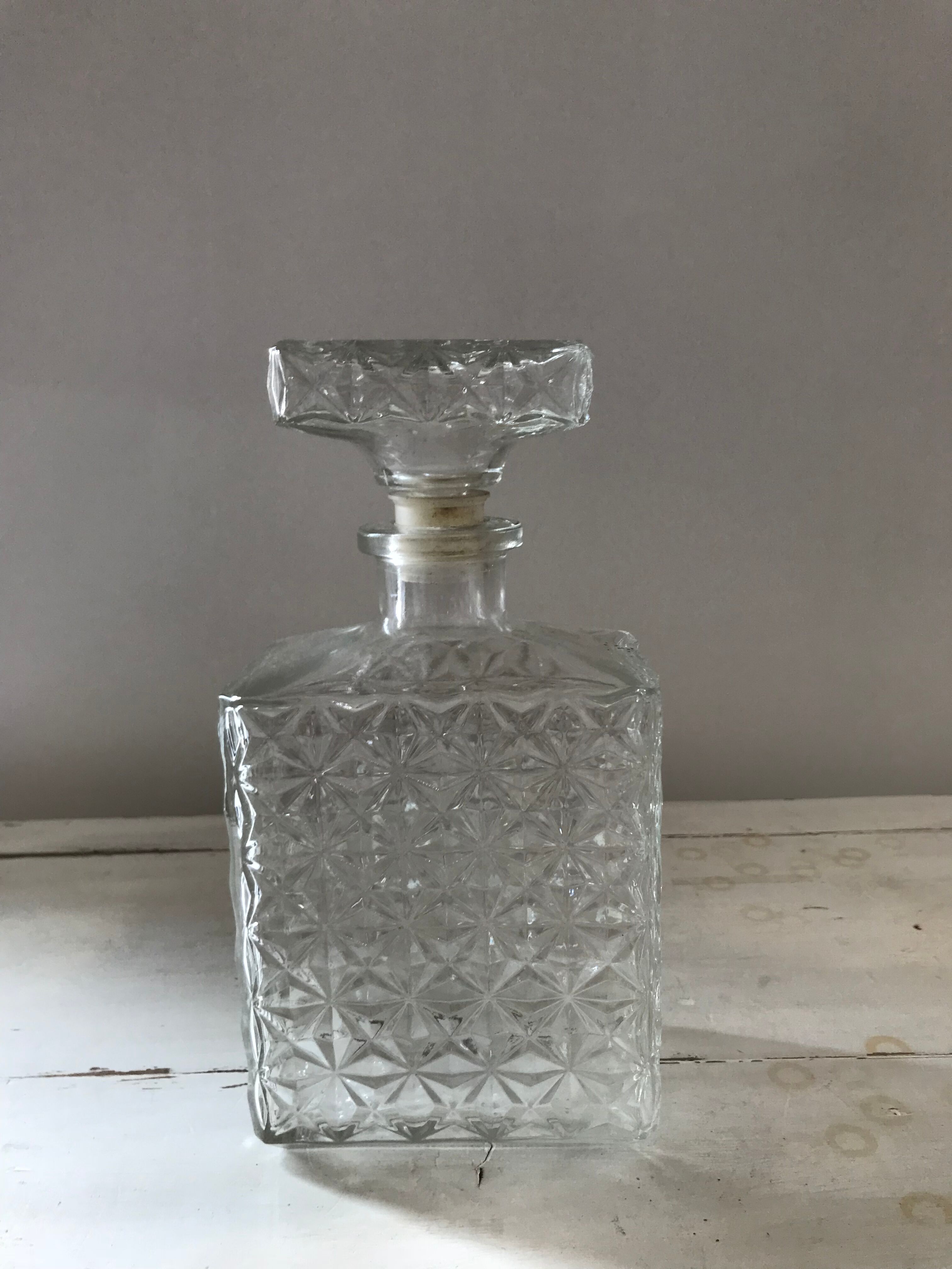Vintage whiskey decanter