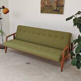 Green Banquette Daybed from Czechoslovakia 1960